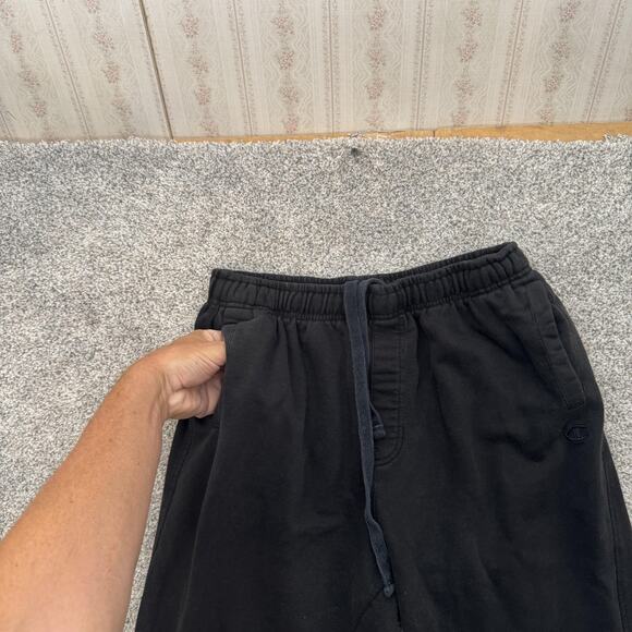 Champion Elite Pants Mens Large Black Joggers Sweatpants Pockets Fleece Casual - Picture 5 of 13